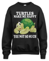 Turtle Lover Make Me Happy Cute Water Turtle Sea Animal