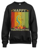 Seahorse Lover Retro Graphic Family Matching Thanksgiving