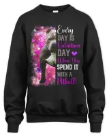 Womens Pitbull Mom Funny Valentines Day Dog Lovers Bully Pitty