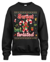 Candy Cane Sweet But Twisted Christmas Merry Xmas Sweater