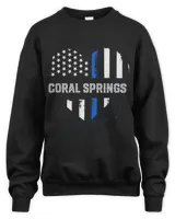 Thin Blue Line Heart Coral Springs Police Officer Patriotic-2