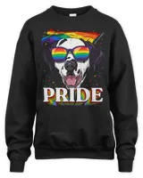 Dalmatian Funny Dog LGBT Dalmatian Gay Pride LGBTQ Rainbow Flag Sunglasses 12 Dalmatian Lover