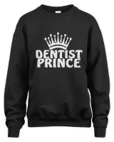 Dentist Prince Crown Doctor Funny Job Gift T-Shirt