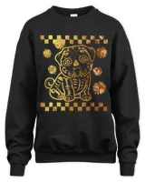 Dia De Los Muertos Pig Sugar Skull Floral Dead Dog Animal Sk T-shirt