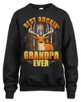 Mens Buckin Grandpa Ever Deer Hunting Fathers Day