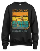 Just A Girl Who Loves Her Cute Cycling Bike Women Girls kids 225