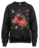 Manchester Terrier In Christmas Card Ornament Pajama Xmas443