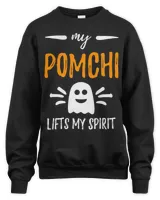 My Pomchi Lifts My Spirit Dog Mom Halloween Gift