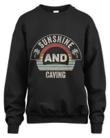 Vintage Retro Sunshine And Caving Lover Summer