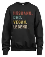 Husband Dad Vegan Legend Shirt , Fathers day Shirt Sweatshirt Hoodie, Fathers day Shirt Idea,  Father's Day t Shirts NLSFD025