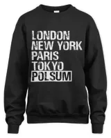 London New York Paris Tokyo Polo Shirt Light