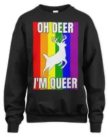Oh Deer Im Queer Homosexuality Rainbow Flag Pride Funny