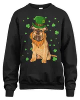 St Patricks Day Brussels Griffon Dog Shamrock Gift T-Shirt