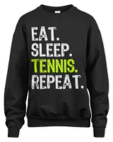 Eat Sleep Tennis Repeat Player Funny Cool Lover Gift T-Shirt