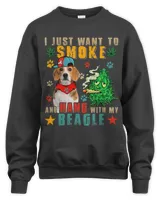 Vintage Smoke And Hang With My Beagle Funny Smoker Weed