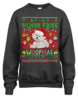 Bichon Frise Christmas Woof Santa Bichon Frise Dog Lover 49