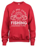 It's Fishing Time, Mens Fishing T shirt, Funny Fishing Shirt, Fishing Graphic Tee, Fisherman Gifts, Present For Fisherman, Rise And Shine