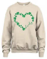 Heart Shamrock Hoodie Love Clover Hoodie St Patric