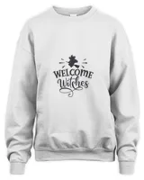 Welcome Witches black t shirt hoodie sweater