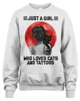 Black Cat Kitty Just A Girl Who Loves Cats And Tattoos Kitten Cat