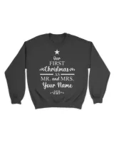 Personalized Our First Christmas Sweatshirt