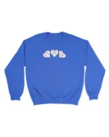 The Three Baseball Hearts Crewneck Sweatshirt