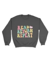Groovy Read Return Repeat Librarian Funny Library Book
