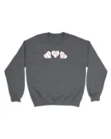 The Three Baseball Hearts Crewneck Sweatshirt