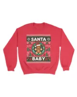 Santa Baby Pregnancy Announcement - Ugly Christmas Sweater