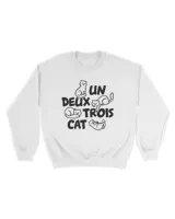 Cat Vintage Cat Lover Funny Kitten French Un Deux Trois Cat HOC200423A2