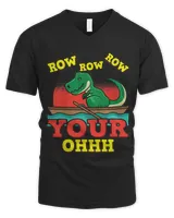 Funny TRex Rowing Illustration For A Rower