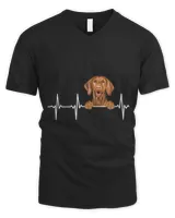 Dog Vizsla Funny Dog Heartbeat For Vizsla Lovers