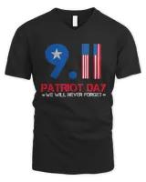 9.11 Patriot Day USA Flag Never Forget T-Shirt