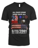 9.11.2001 20th Anniversary Never Forget T-Shirt