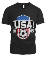 Vintage USA Soccer 1885 American Flag Football Lover 2