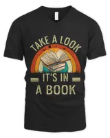 Take A Look Its In A Book Vintage Reading Bookworm Librarian 1