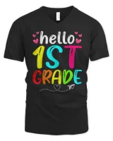 Cute Hello 1st Grade Back To School First Day Of School T-Shirt