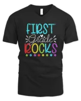 Team First Grade Hello 1st Grade Rocks Back To School Funny T-Shirt