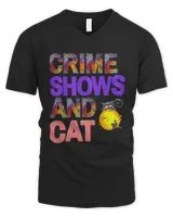 Crime shows and cats black cat   Cats lovers 9  T-Shirt