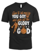 Basketball Coach Glory To God Basketball Give It All Faith 202 basket Basketball