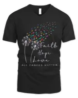 All Cances Matter All Ribbon World Cancer Awareness Day Tee Shirt