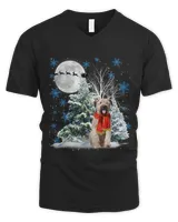 Bouvier Des Flandres Under Moonlight Snow Christmas Pajama 121