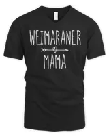 Womens Weimaraner Mom Gift Cute Weimaraner Mama V-Neck T-Shirt