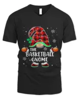 Sporty Gnome Basketball Buffalo Plaid Christmas Light Family