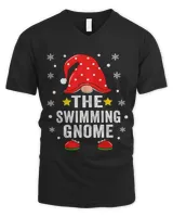 Swimming Gnome Christmas Family Pajamas Matching Swimming