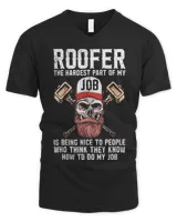 Roofer Funny Retro Roofing Roof Equipment Job Repair51