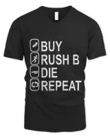 Mens Buy Rush B Die Repeat for Pro Gamer Shooting Cult Game