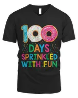 Funny 100 Days Sprinkled with Fun Donut School Teacher Kids