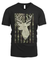 Whitetail Buck Deer Hunting American Camouflage USA Flag