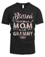 Mother Grandma Womens Blessed To Be Called Mom And Grammy Mothers D 516 Mom Grandmother